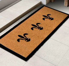 Photo of coir designer door mat with spear imprint